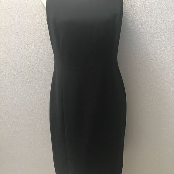 Jones New York Black Lined Dress Sz 6. - Picture 3 of 7
